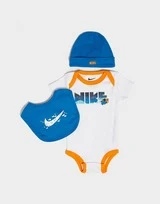 Nike 3 Piece Set Berretto, Tutina & Bavaglino Neonato