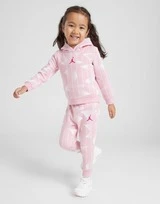 Jordan Girls' All Over Print Hoodie Tracksuit Infant