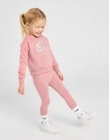 Nike Girls' Metallic Crew Tracksuit Infant
